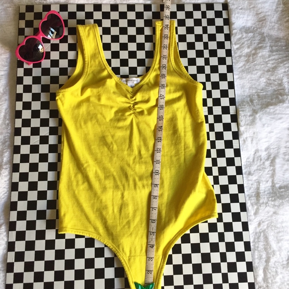 Neon Yellow  Bodysuit Ambiance Apparel - Picture 5 of 5